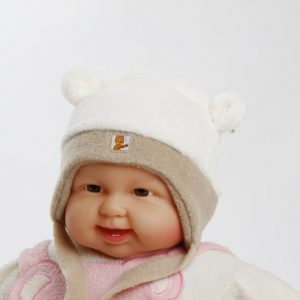 Wintermütze "Teddy"  beige  Gr. 46/48