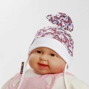 Mädchen Babymütze "Vanessa" Übergang, Gr. 50/52