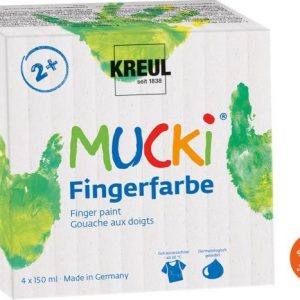 MUCKI Fingerfarben 4er Set