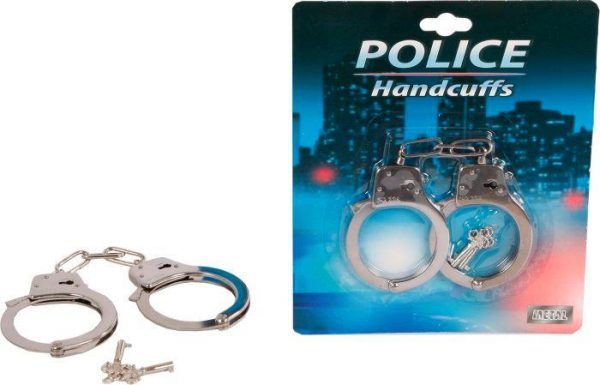 Handschellen Metall auf Karte