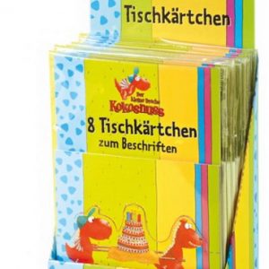 Der kleine Drache Kokosnuss - Tischkärtchen, 8x8 = 64 Stück
