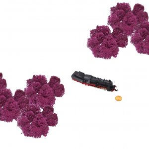 Muwse Islandmoos Veilchen Pink 50 g Maßstab Spur N Modellbau